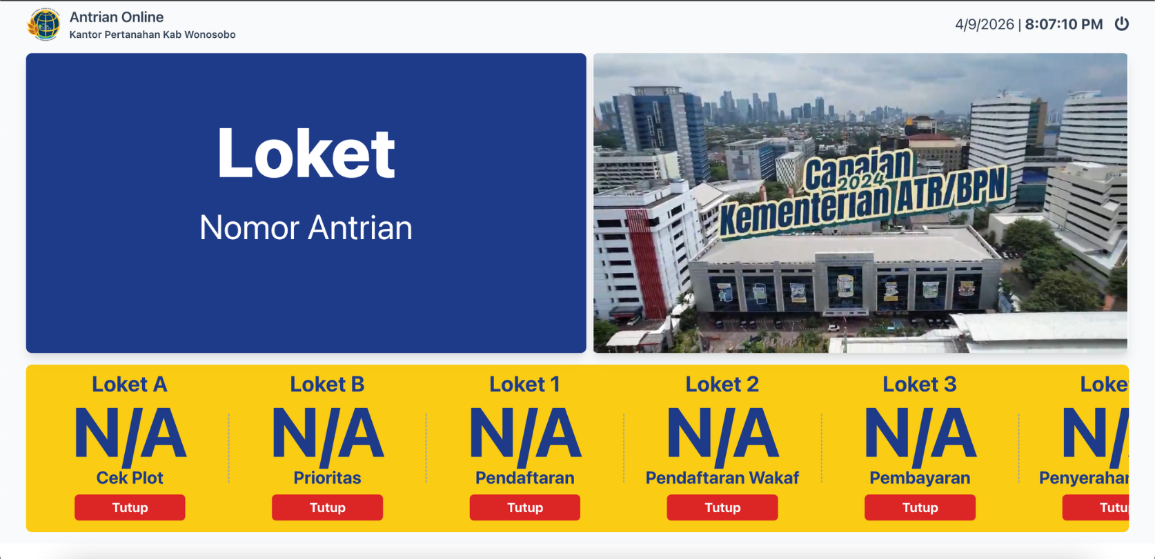Halaman Dashboard